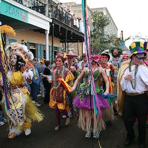 Mardi Gras Celebrated In New Orleans Despite Gray Skies