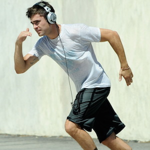Zac Efron Runs On 'We Are Your Friends' Set In Los Angeles