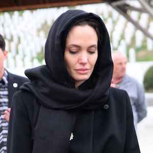 Angelina Jolie & William Hague Visit Bosnia