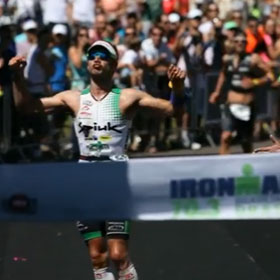 Jeremy Jurkiewicz Celebrates Before Crossing The Finish Line In Ironman Race; Almost Loses [VIDEO]