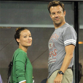 Olivia Wilde And Jason Sudeikis Watch Serena Williams In First Round Of US Open