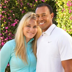 Lindsey Vonn Watches Tiger Woods Compete At Masters Tournament