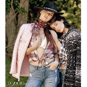 Kendall And Kylie Jenner Cover 'DuJour' Magazine