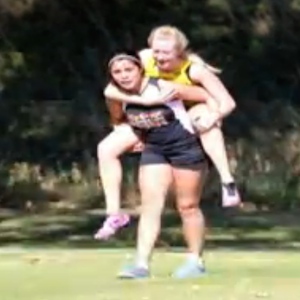 Melanie Bailey Carried Rival Danielle LeNoue Over The Finish Line At Cross Country Race