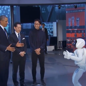 President Obama Plays Soccer With Robot ASIMO