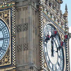 Big Ben's Clocks Get Cleaned