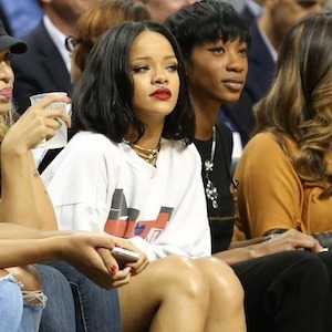 Rihanna Attends Summer Classic Charity Basketball Game Starring Chris Brown