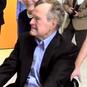 George Bush Sr. Gets Flashmobbed [Video]