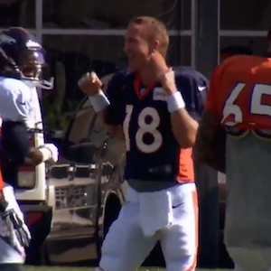 Peyton Manning Shows Off Dance Moves At Denver Broncos' Training Camp