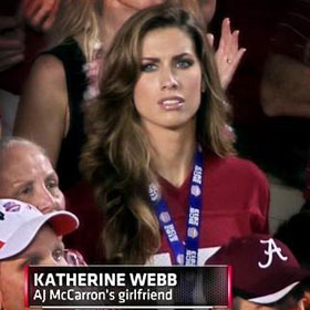 Katherine Webb, Girlfriend of Alabama Quarterback AJ McCarron, Steals The Show